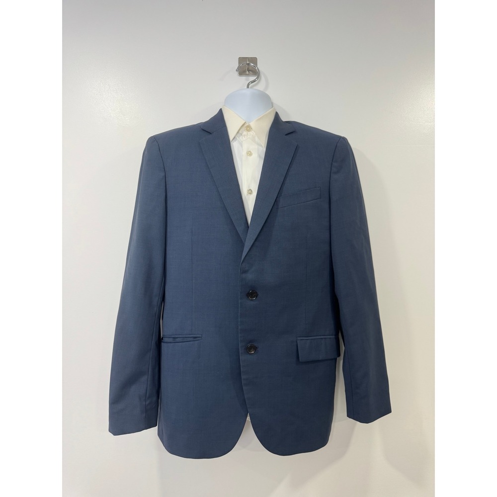Theory Men Blue Blazer Malcolm Searle Wool Sport Coat 40R